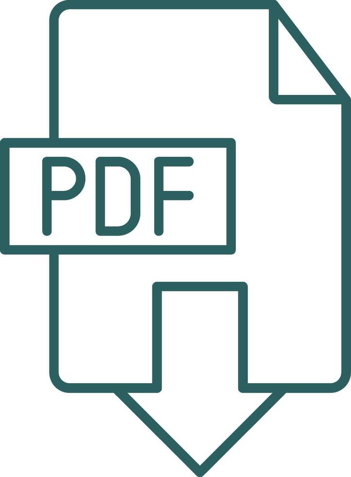 Scarica PDF linea pendenza icona vettore