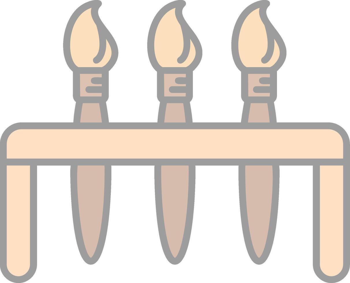 dipingere spazzole linea pieno leggero icona vettore