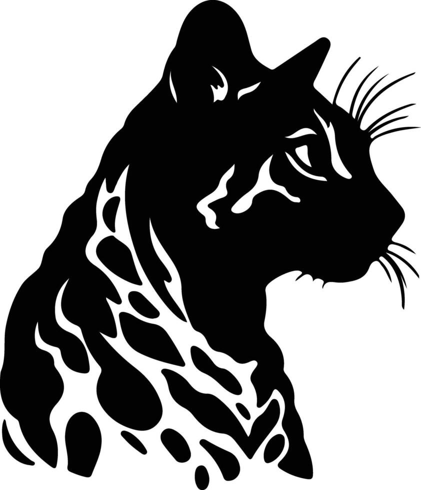 California lustrato gatto silhouette ritratto vettore