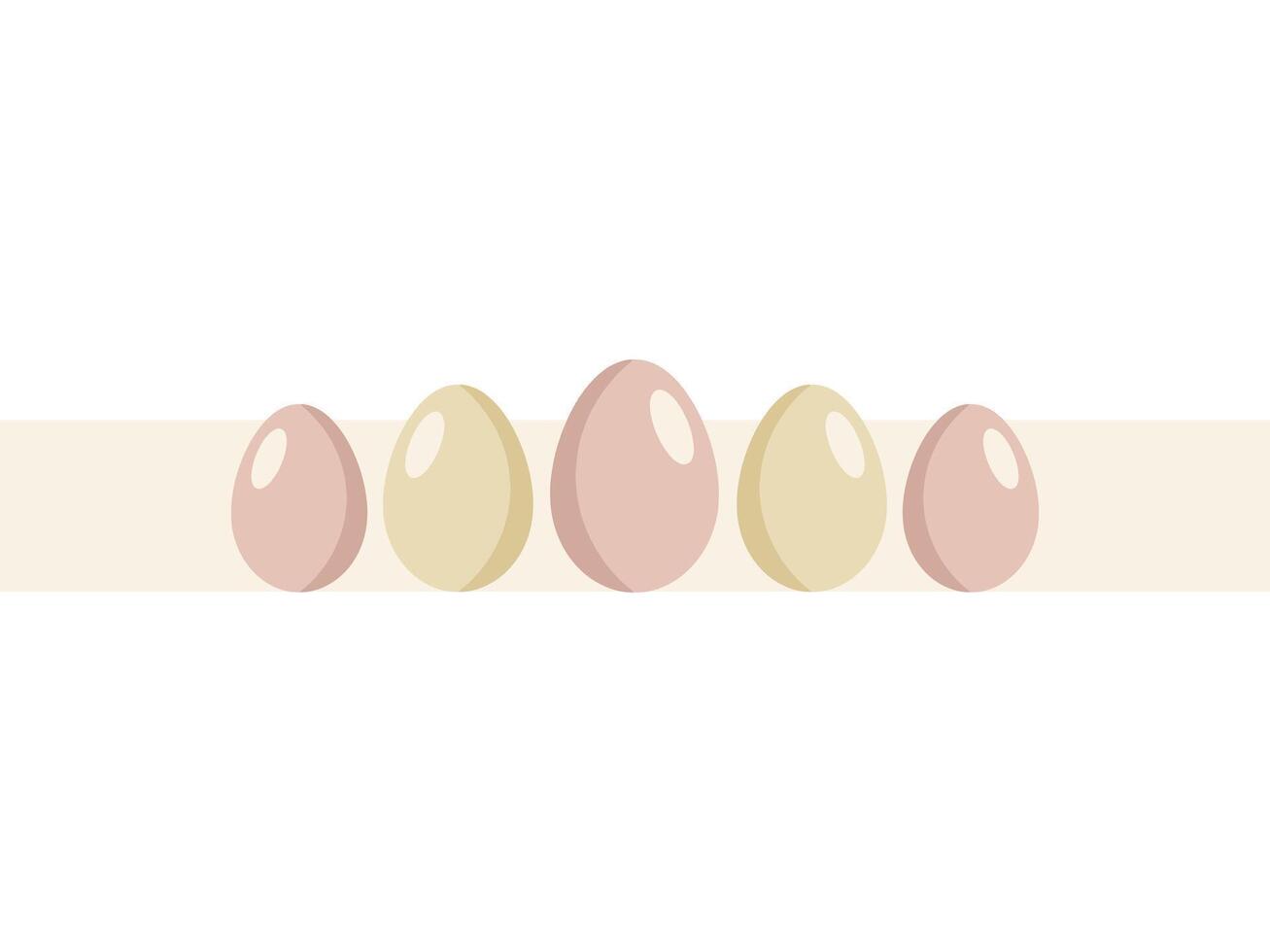 Pasqua uova con telaio sfondo vettore