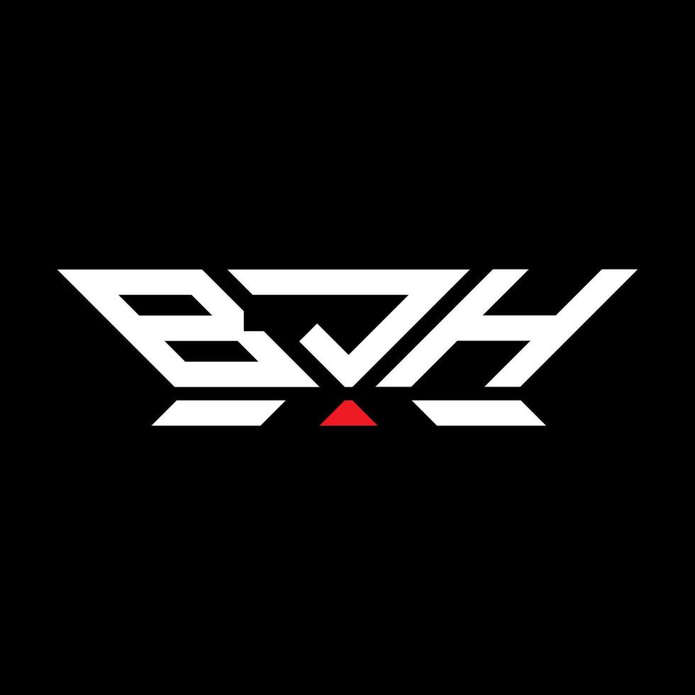 bjh lettera logo vettore disegno, bjh semplice e moderno logo. bjh lussuoso alfabeto design