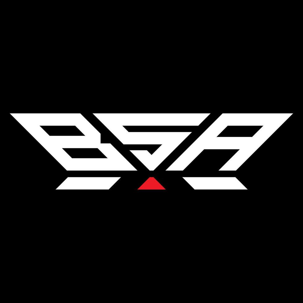 bsa lettera logo vettore disegno, bsa semplice e moderno logo. bsa lussuoso alfabeto design