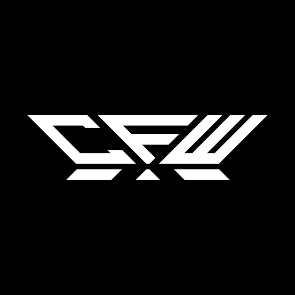 cfw lettera logo vettore disegno, cfw semplice e moderno logo. cfw lussuoso alfabeto design