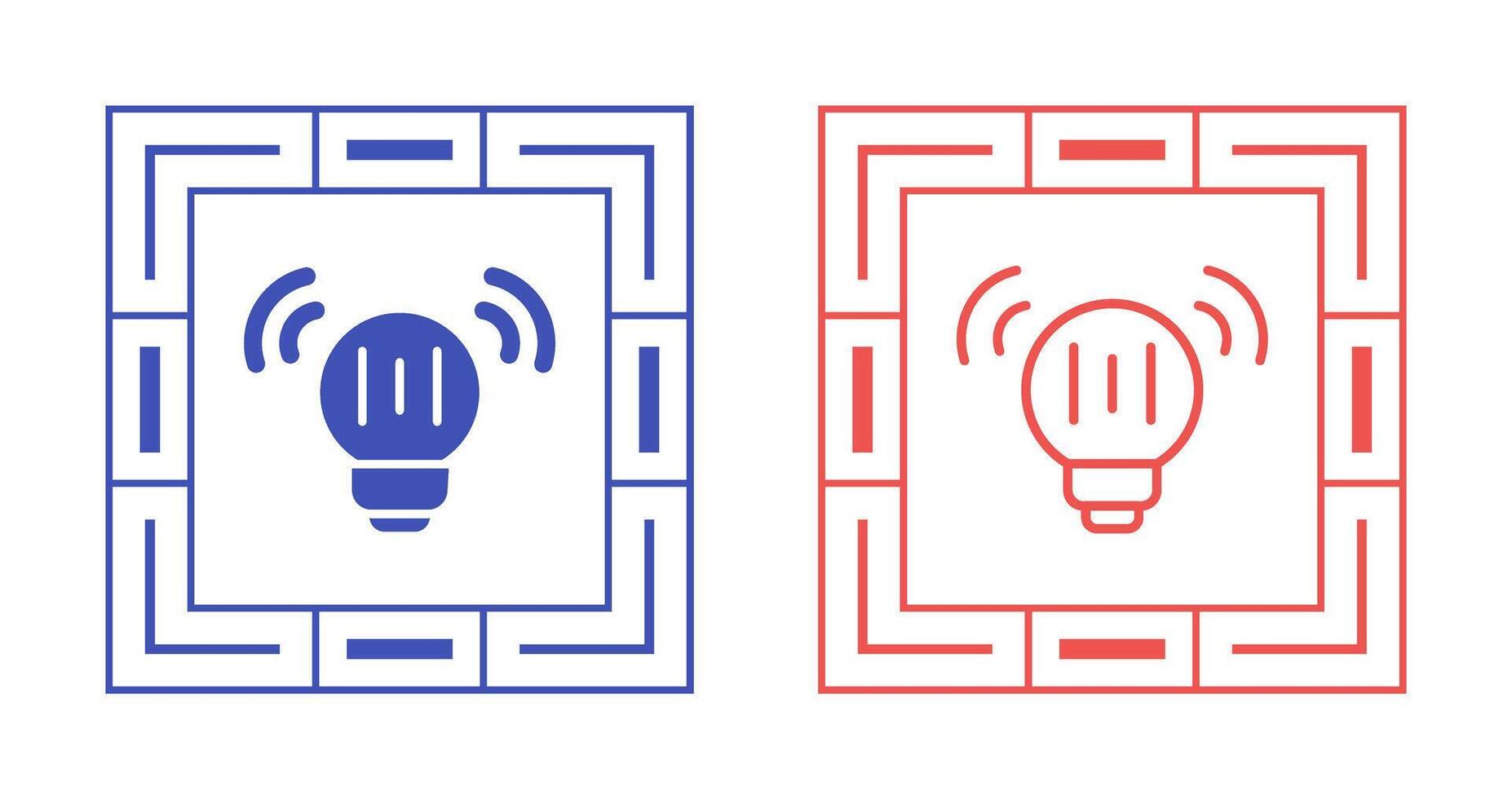 inteligente lampadina vettore icona