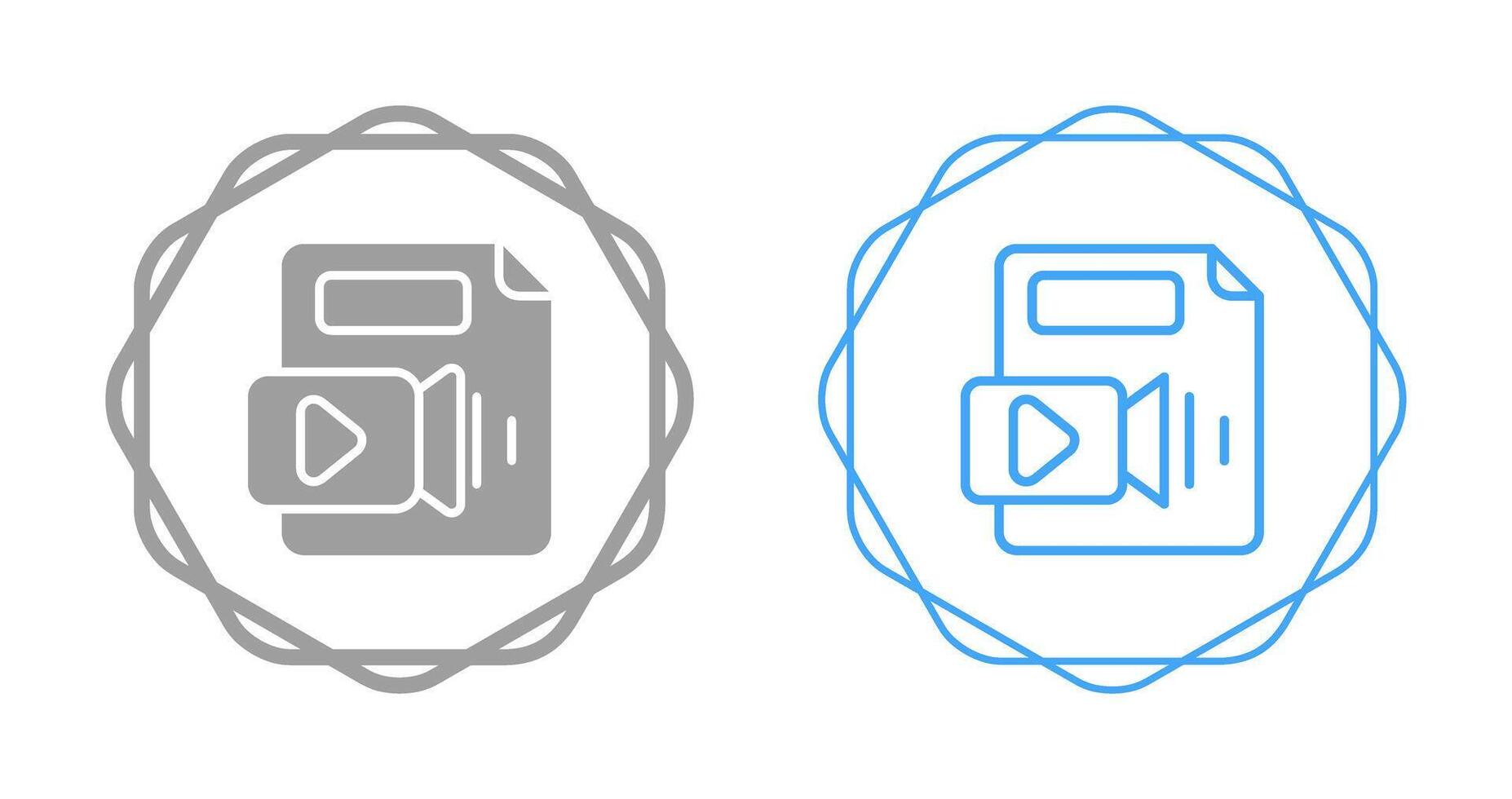 video file vettore icona