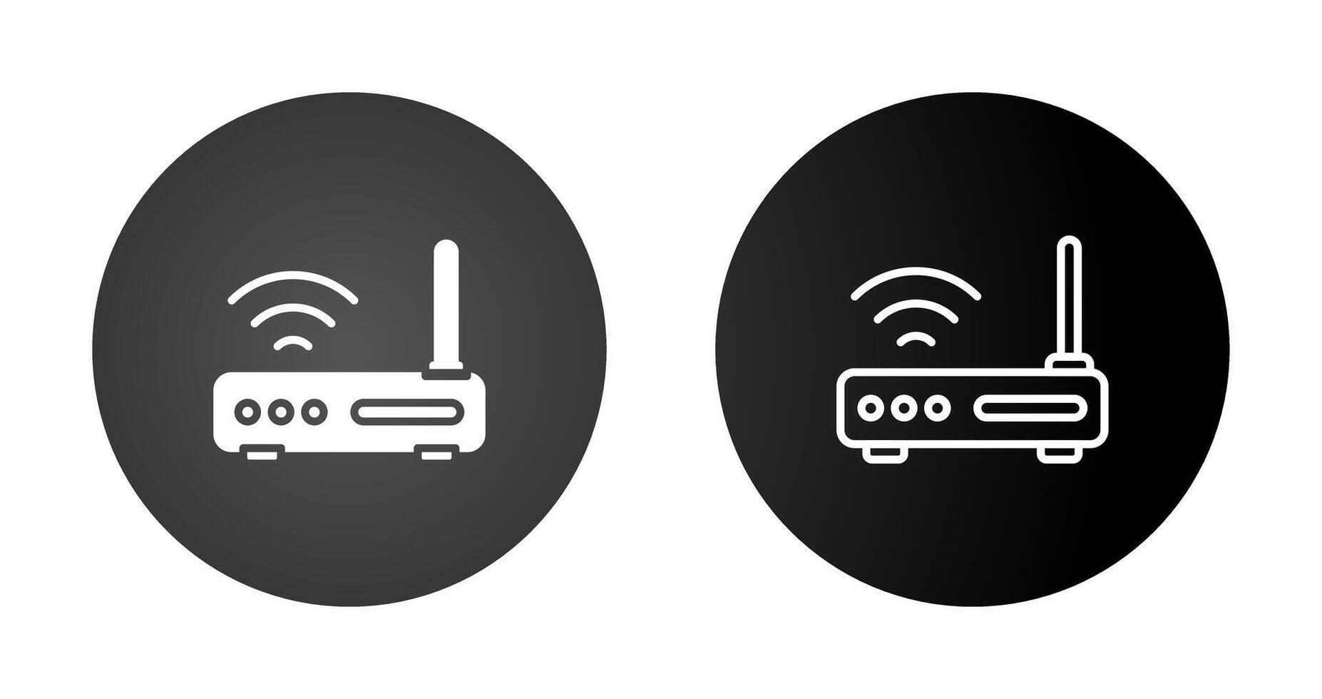 Wi-Fi router vettore icona