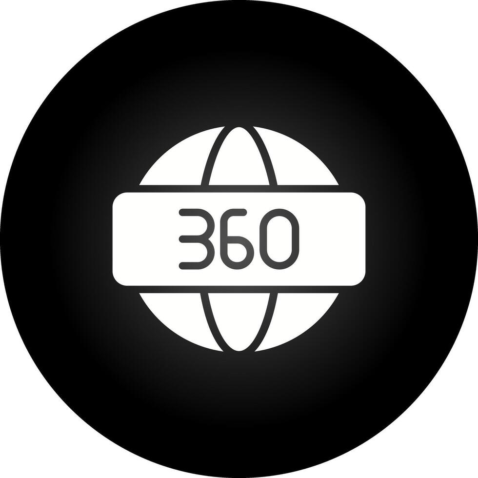 Icona vettoriale a 360 gradi