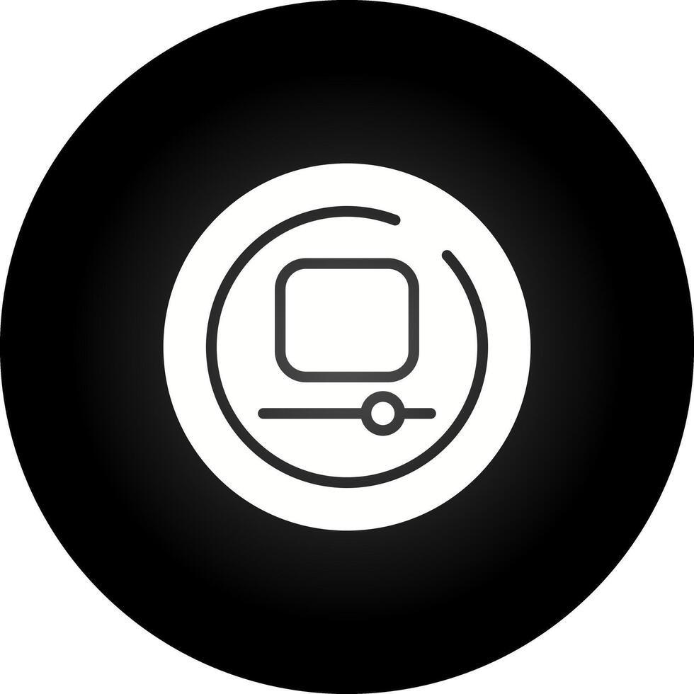 video fermare cerchio vettore icona