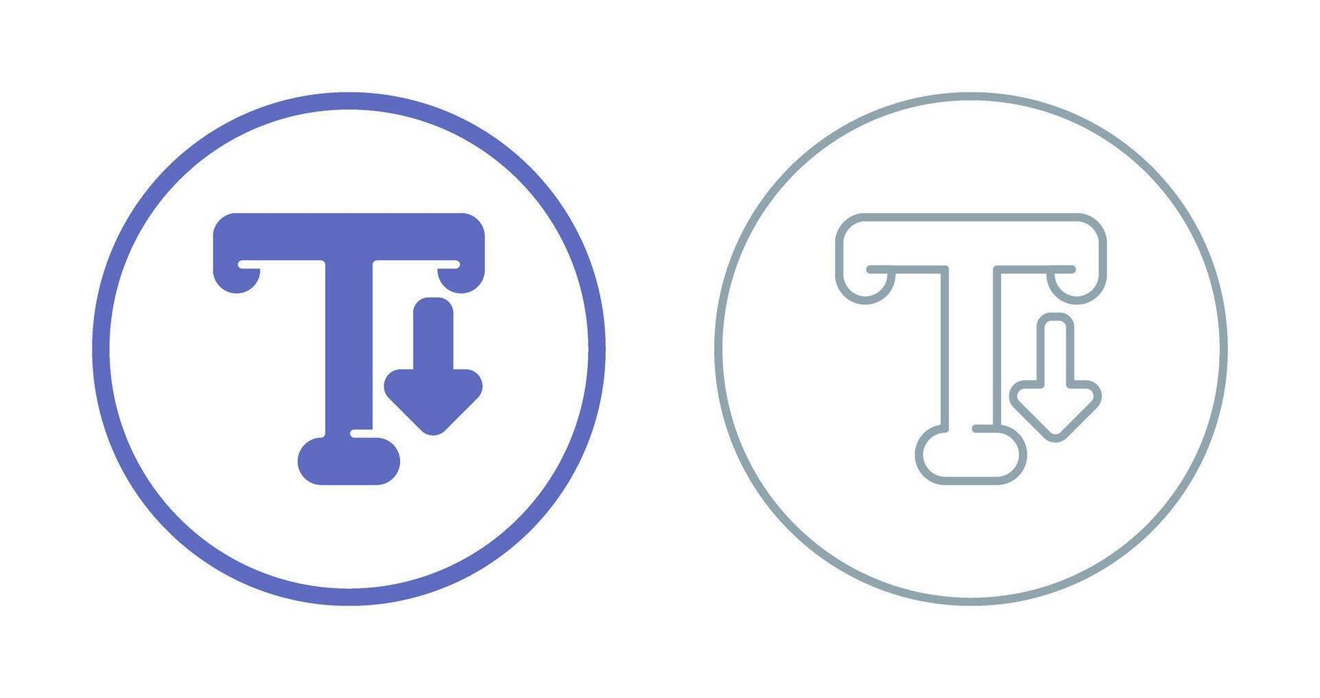 icona di vettore di tipografia