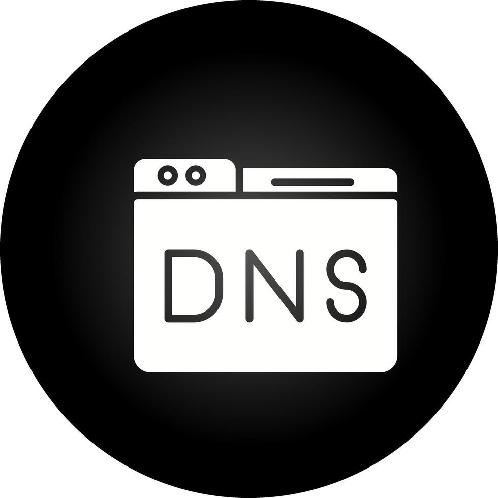 dominio dns gestione vettore icona