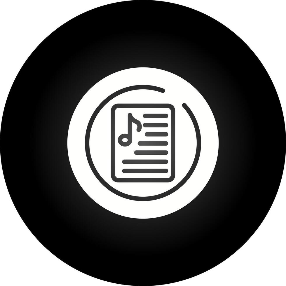 musica elenco di riproduzione cerchio vettore icona