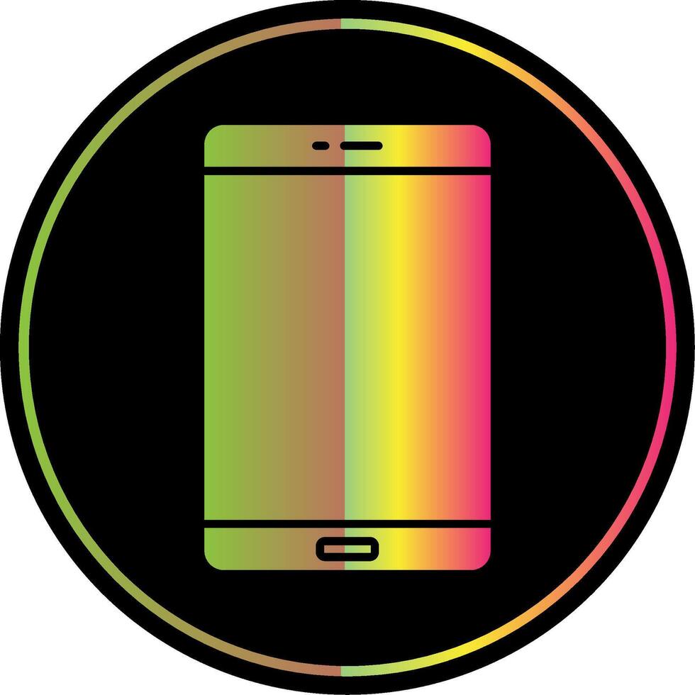 inteligente Telefono glifo dovuto colore icona vettore