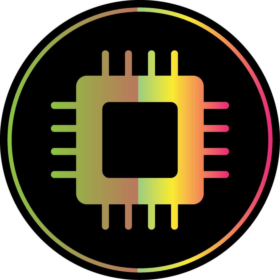 circuito tavola glifo dovuto colore icona vettore