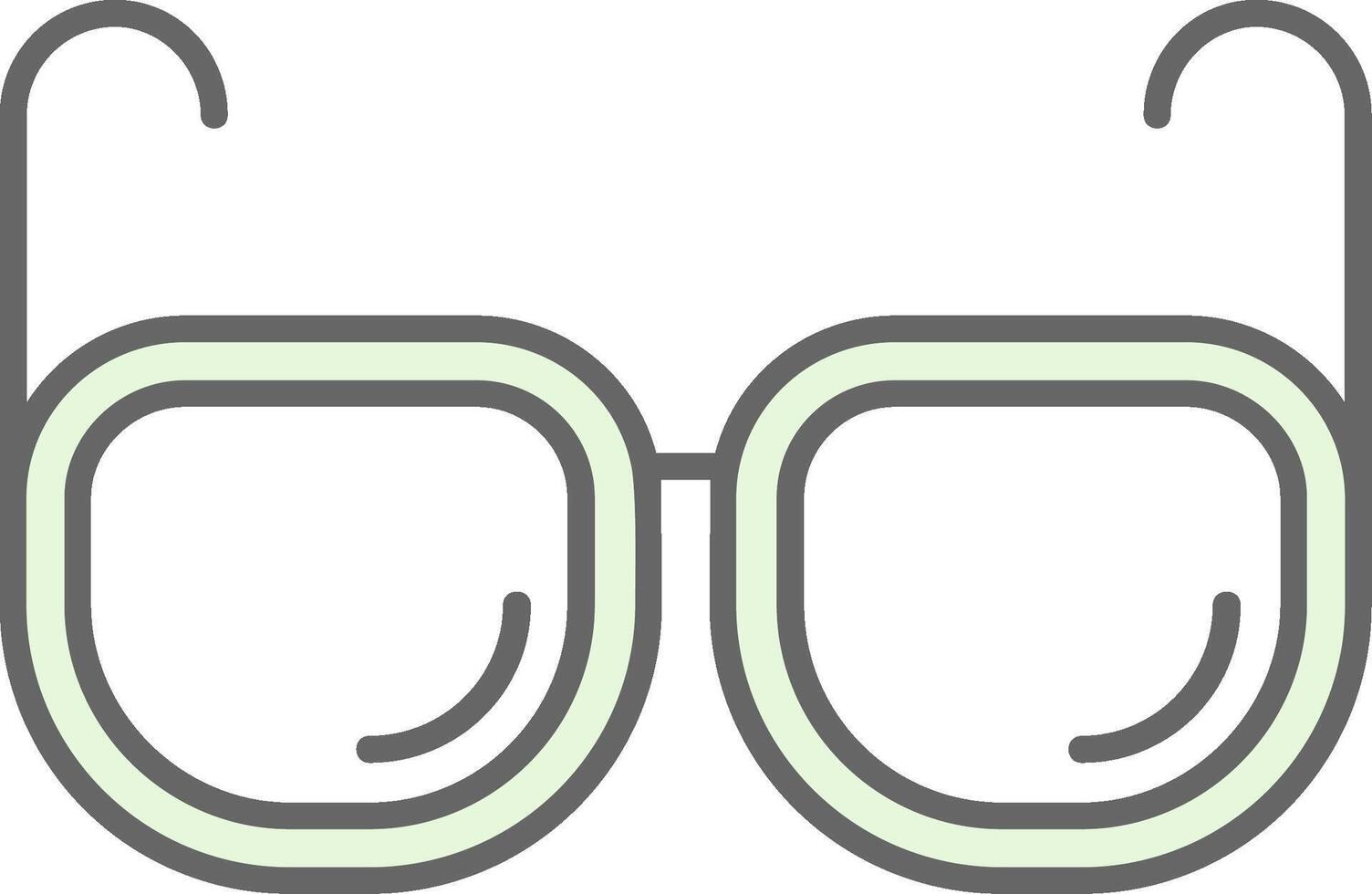 occhiali verde leggero fillay icona vettore