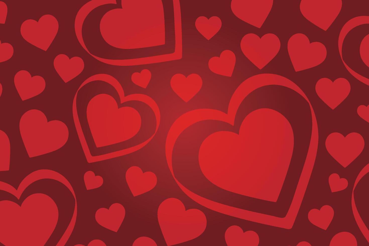 vettore amore cuore modello, vettore mano disegnato San Valentino giorno modello, San Valentino giorno sfondo.