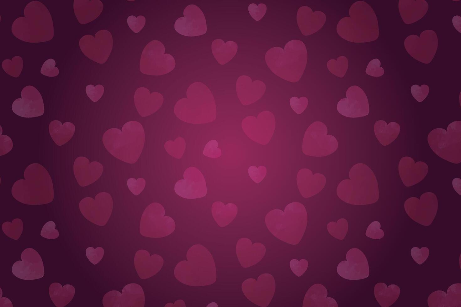 vettore amore cuore modello, vettore mano disegnato San Valentino giorno modello