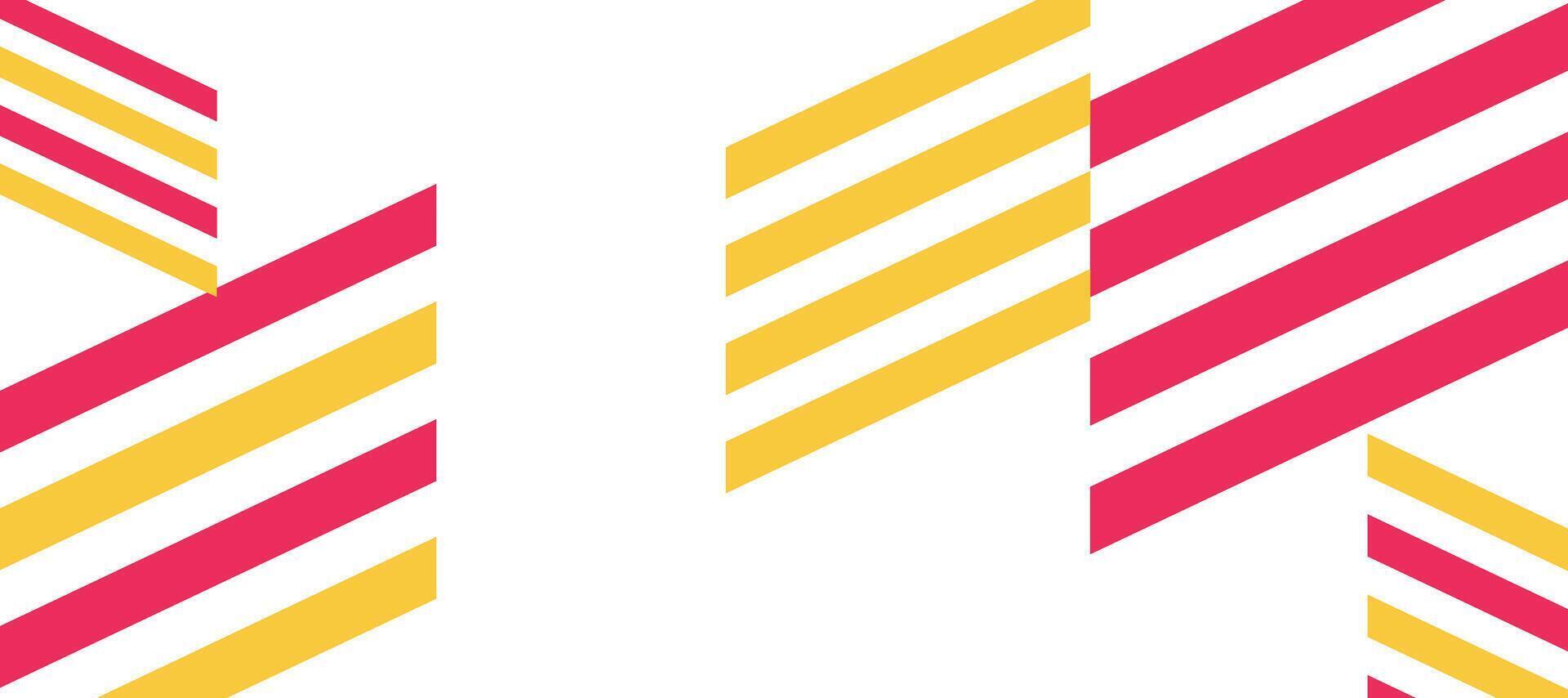 astratto rosso giallo diagonale a strisce design sfondo vettore
