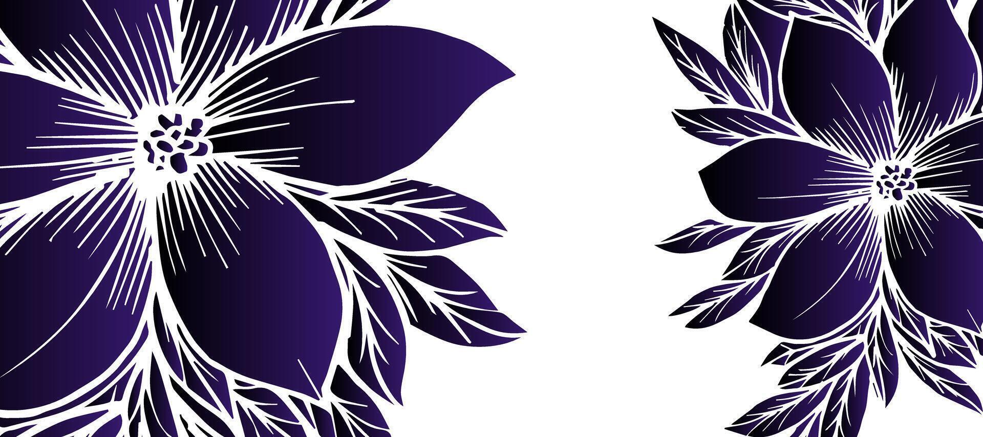 buio viola loto fiorire decorativo design sfondo vettore