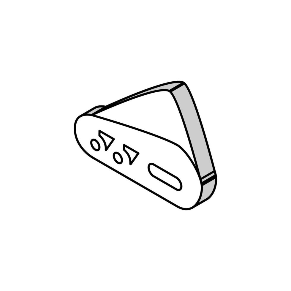Borsa badminton isometrico icona vettore illustrazione