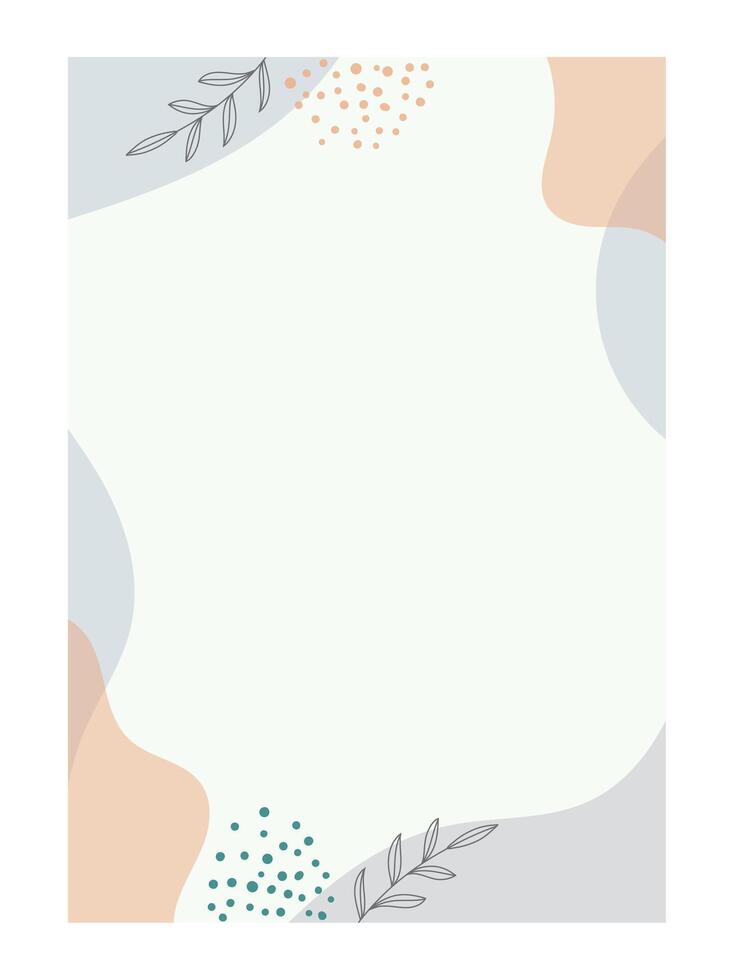 creativo sfondo astratto moderno geometrico con floreale, vuoto stampabile manifesto pagina vettore