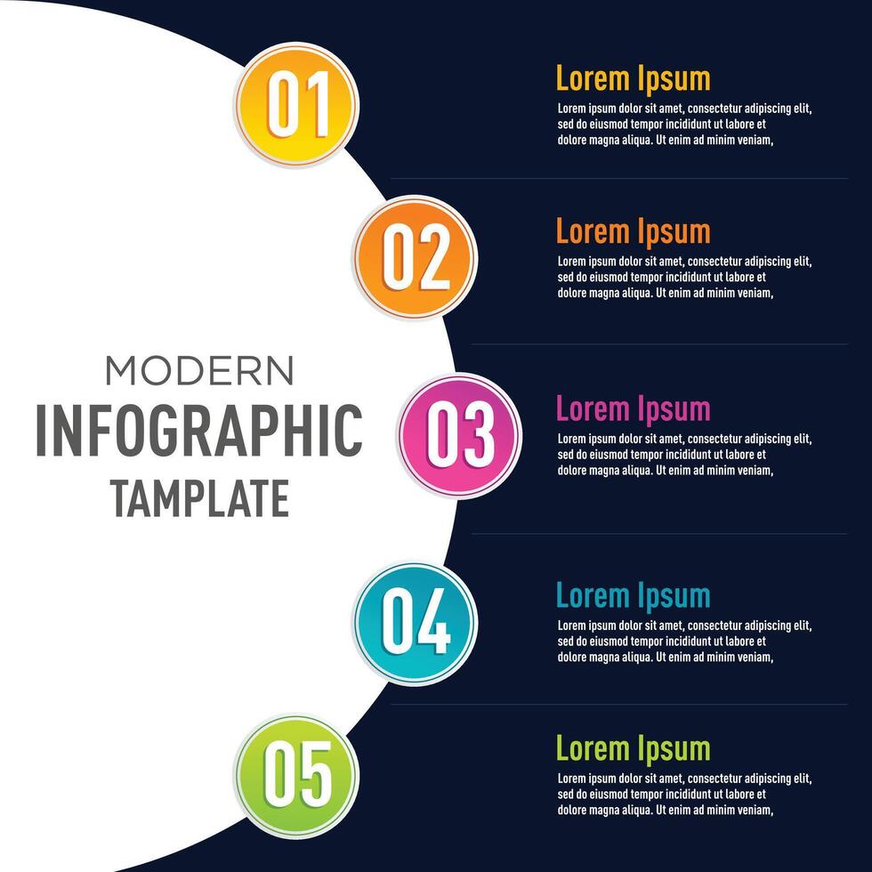 vettore design Infografica tamplate