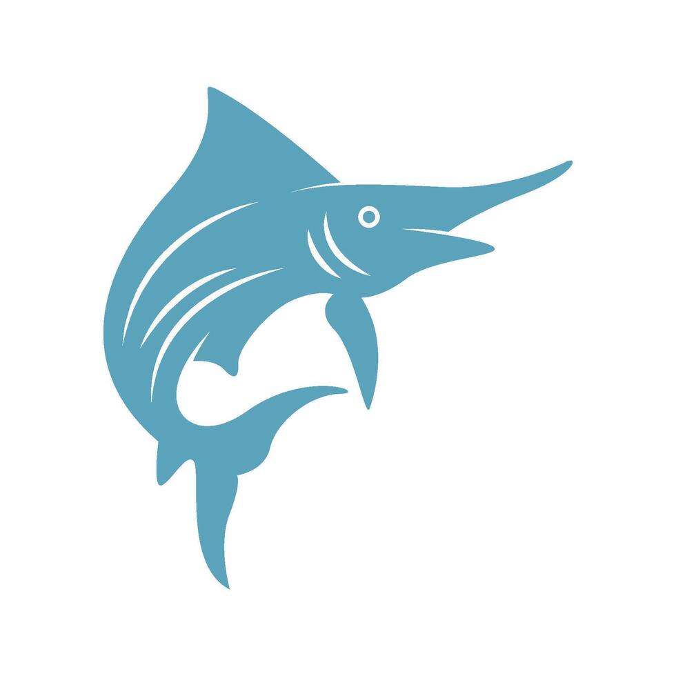 pesce icona logo design vettore