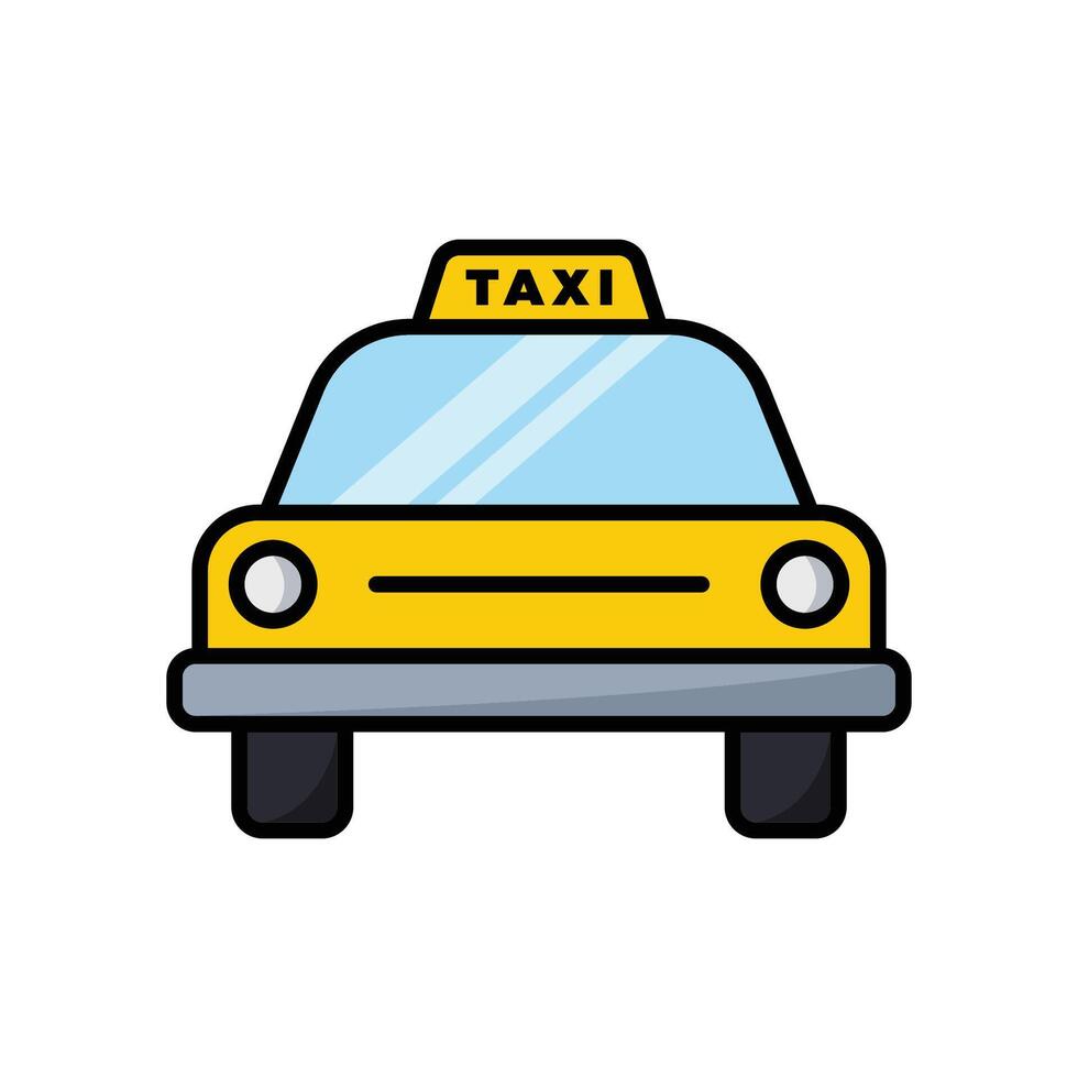 Taxi icona vettore design modello nel bianca sfondo