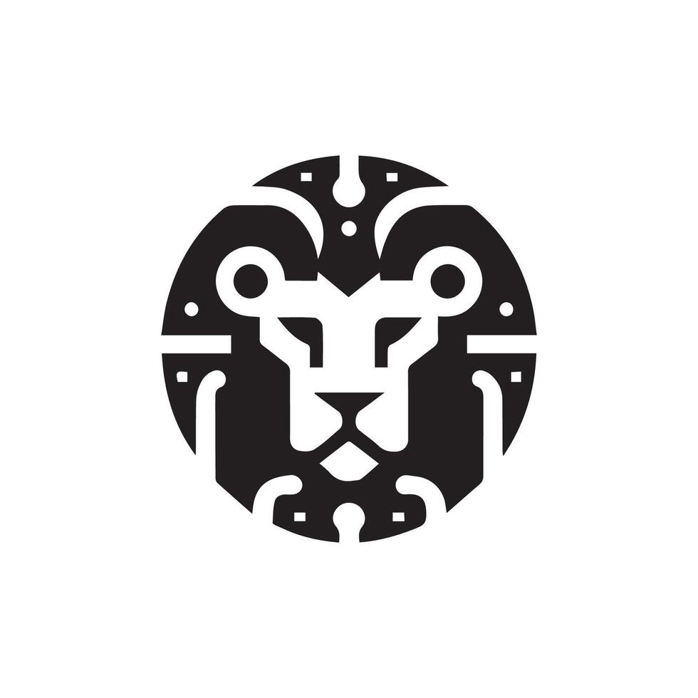 Leone logo design vettore modello, logo portafortuna