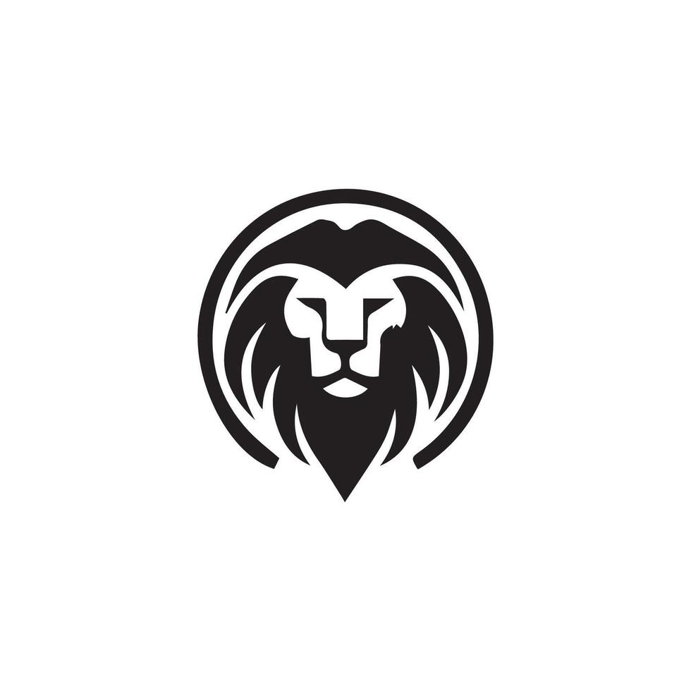 Leone logo design vettore modello, logo portafortuna