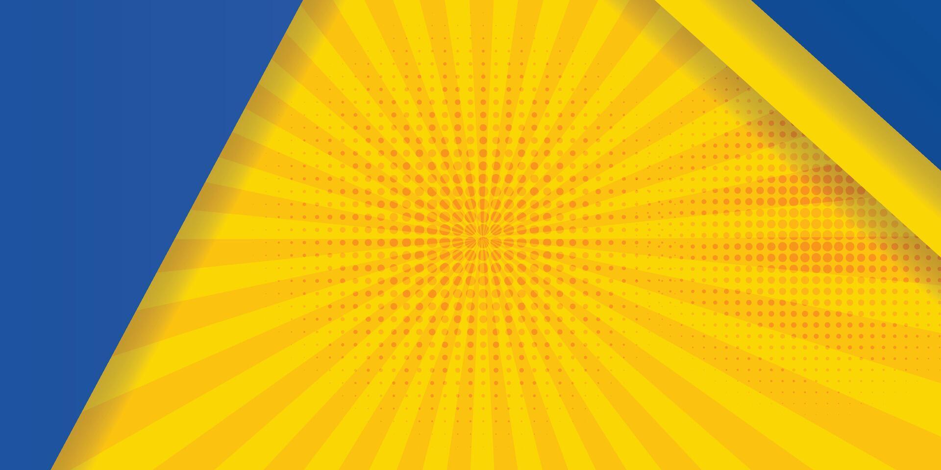 astratto sfondo moderno fricchettone futuristico grafico. giallo sfondo con strisce. vettore astratto sfondo struttura disegno, luminosa manifesto, bandiera giallo e blu sfondo vettore illustrazione.