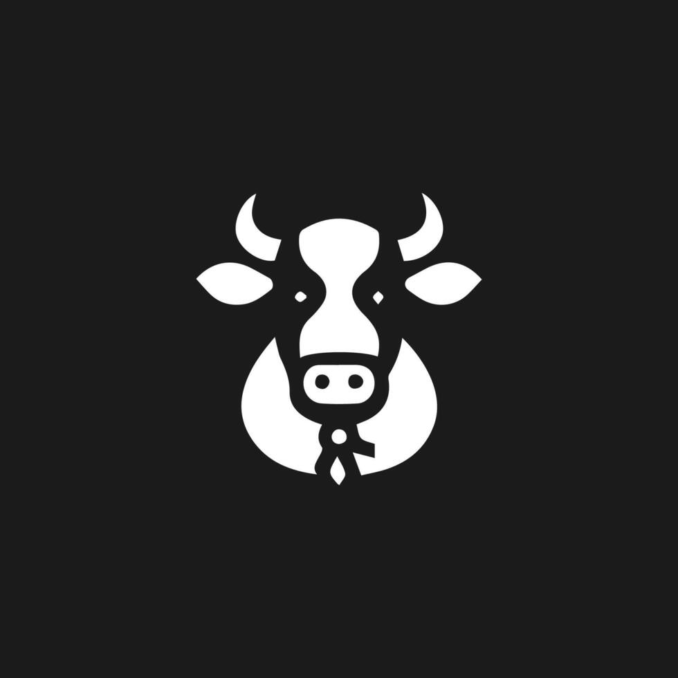 astratto mucca o Toro logo design. creativo bistecca, carne o latte icona simbolo. vettore