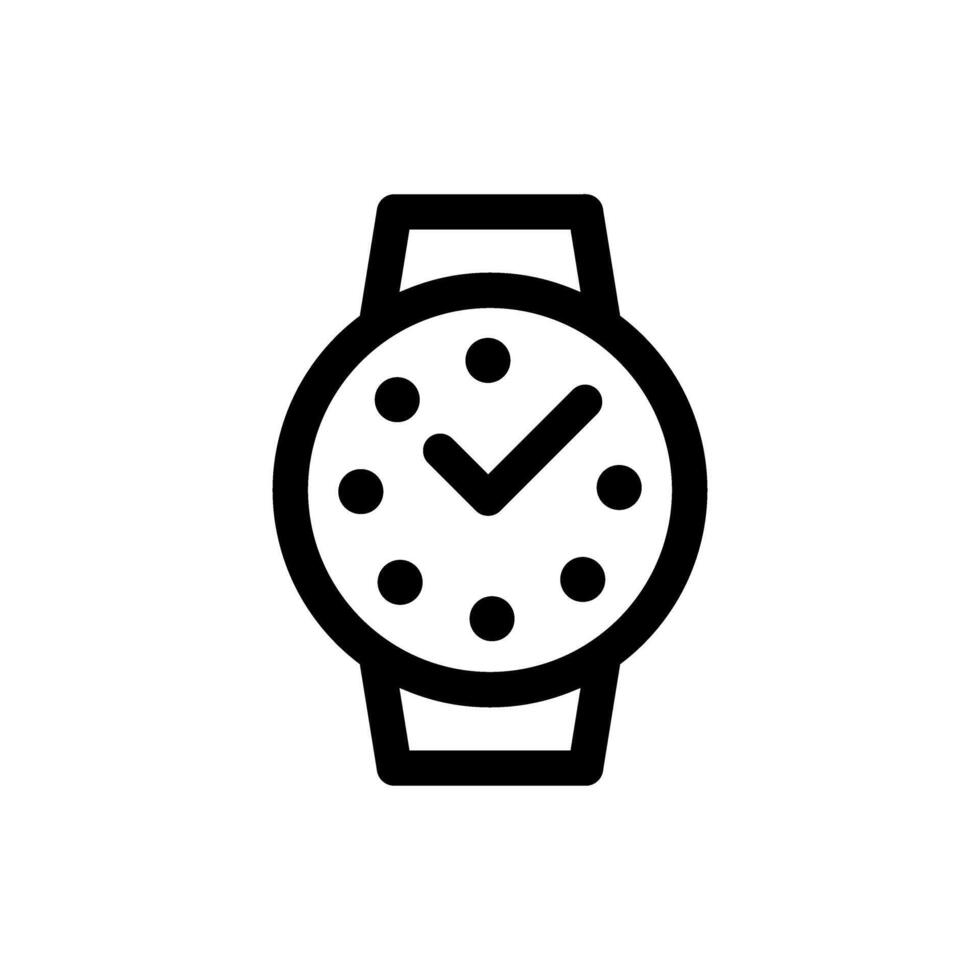 polso orologio icona vettore impostare. braccialetto orologio illustrazione cartello collezione. tempo simbolo. ora logo.