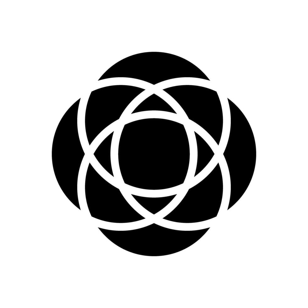 geometrico modello icona vettore. geometrico figura illustrazione cartello. sottobicchieri stampino simbolo o logo. vettore