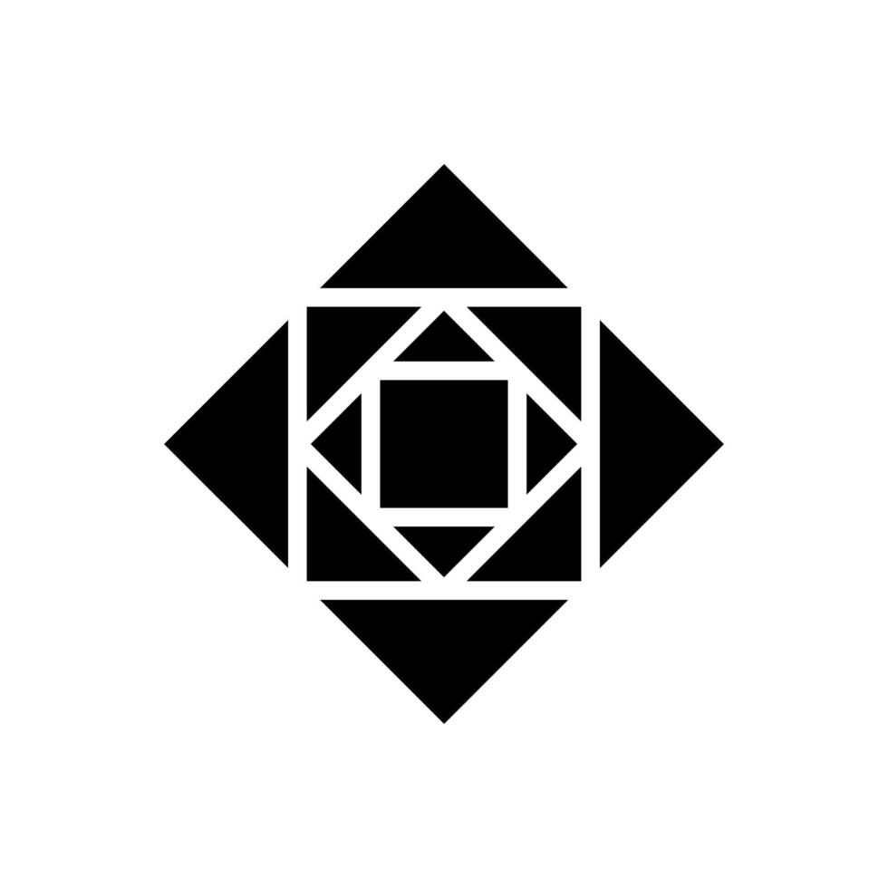 geometrico modello icona vettore. geometrico figura illustrazione cartello. sottobicchieri stampino simbolo o logo. vettore