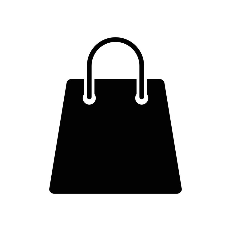 shopping Borsa icona vettore design modello nel bianca sfondo