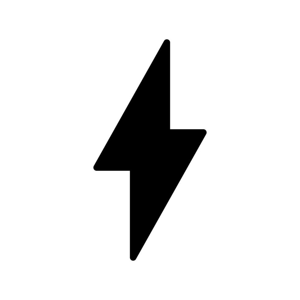 fulmine icona vettore. elettricità illustrazione cartello. energia simbolo. tempo metereologico logo. vettore
