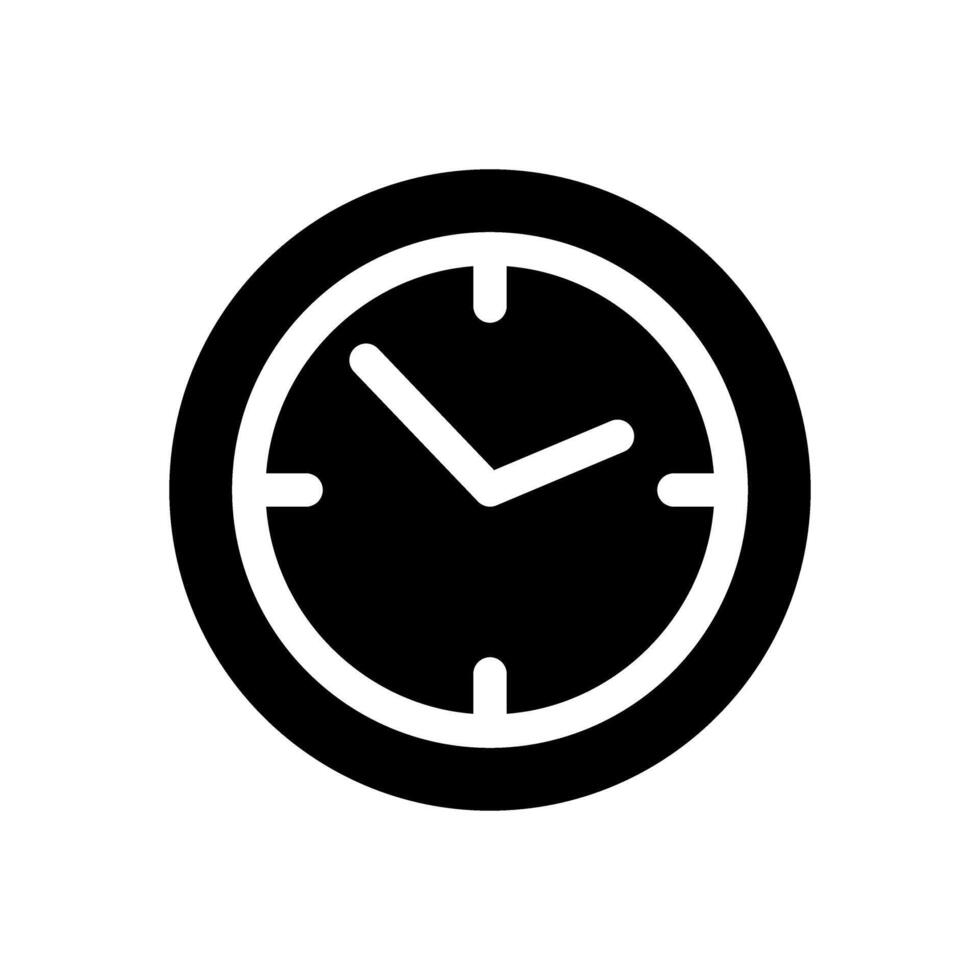orologio viso icona vettore. parete orologio illustrazione cartello. tempo simbolo. orologio simbolo o logo. vettore
