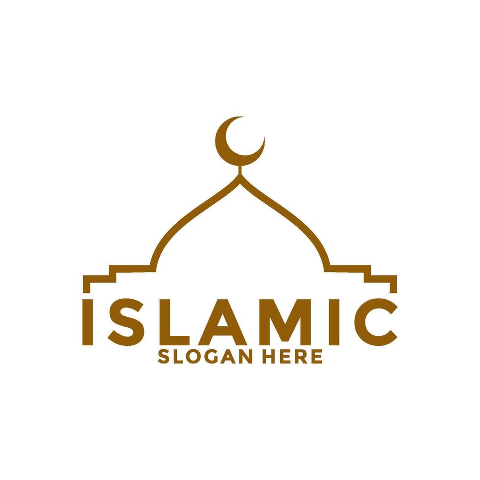 lusso musulmano imparare logo, Islam apprendimento logo modello, vettore illustrazione