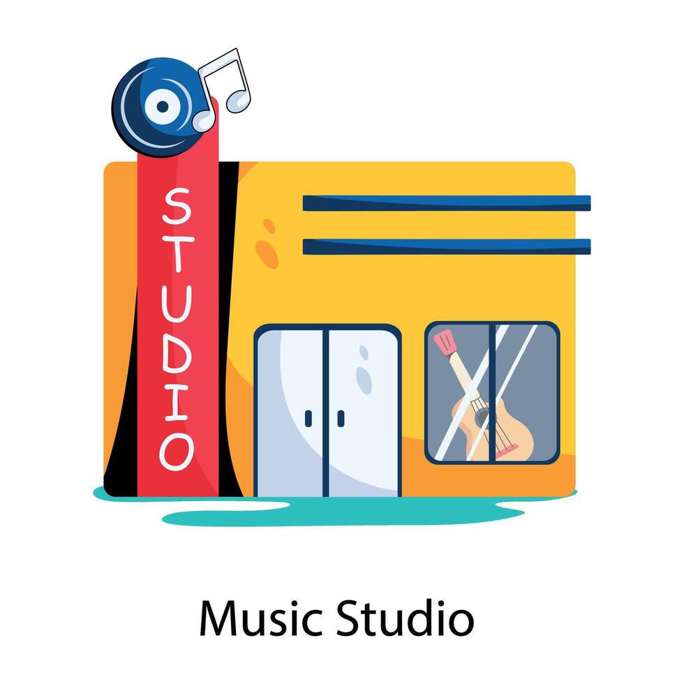 di moda musica studio vettore