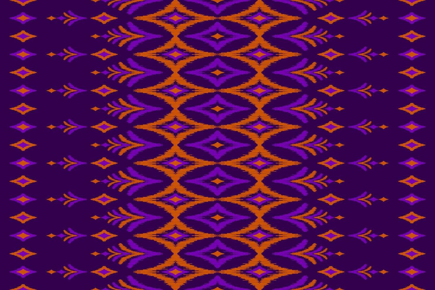 tappeto etnico ikat arte. senza soluzione di continuità modello nel tribale. azteco geometrico ornamento Stampa. vettore