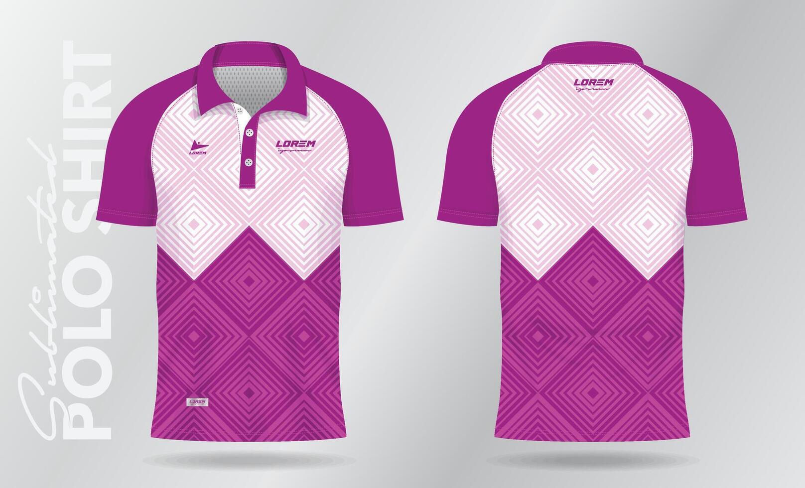 rosa modello e sfondo per sublimazione polo sport maglia modello design vettore