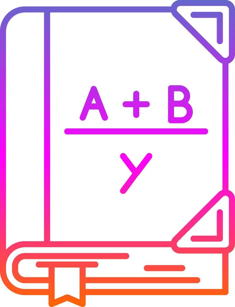 algebra linea pendenza icona vettore