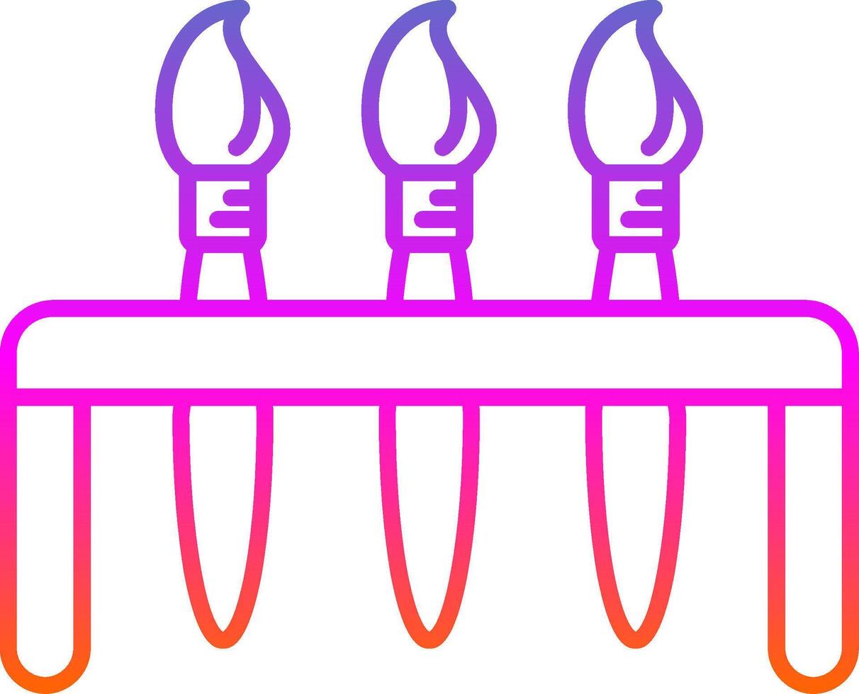 dipingere spazzole linea pendenza icona vettore