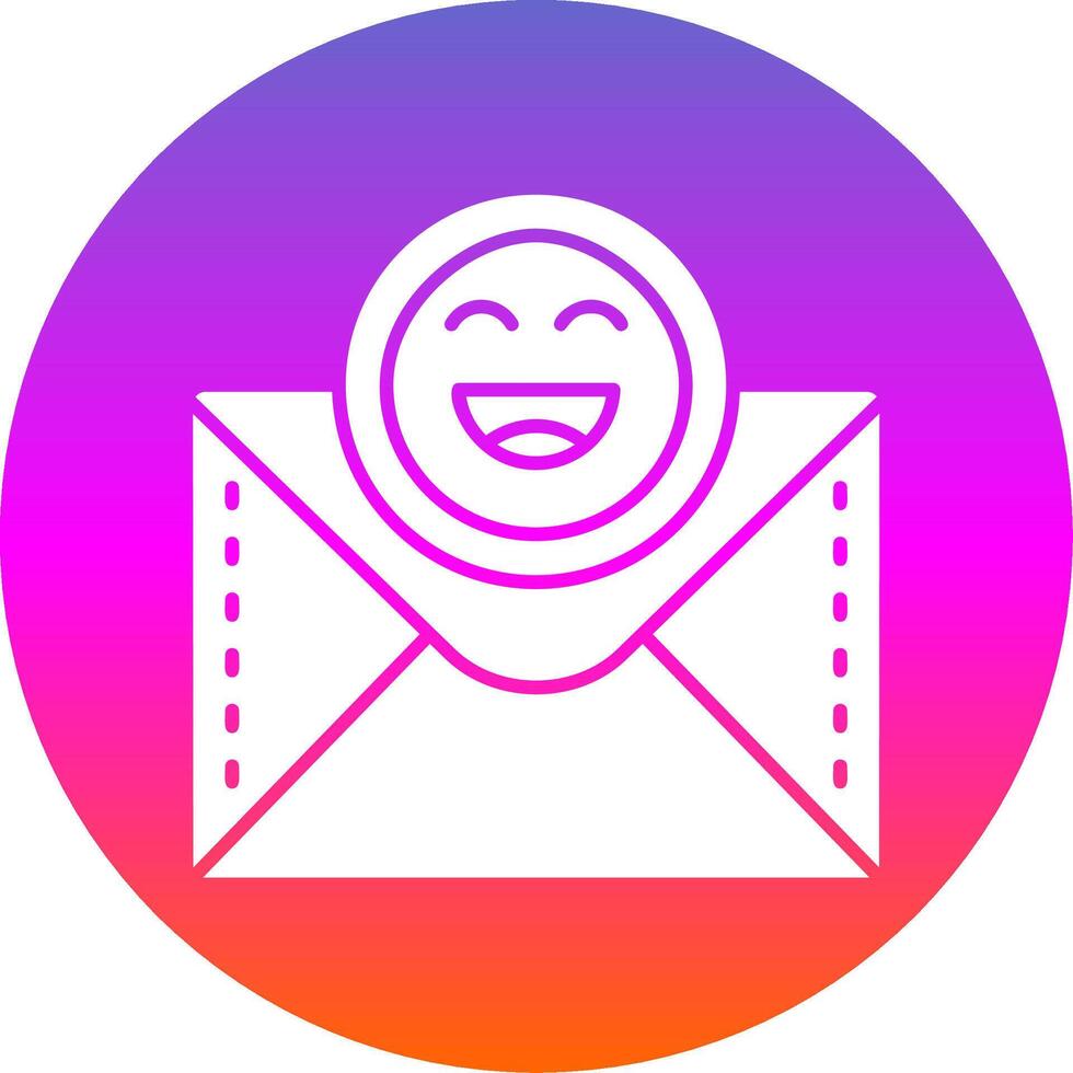 emoji glifo pendenza cerchio icona vettore