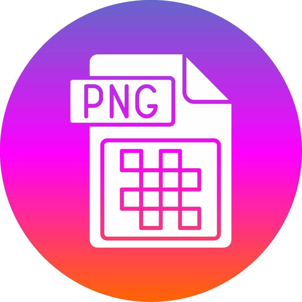 png file formato glifo pendenza cerchio icona vettore