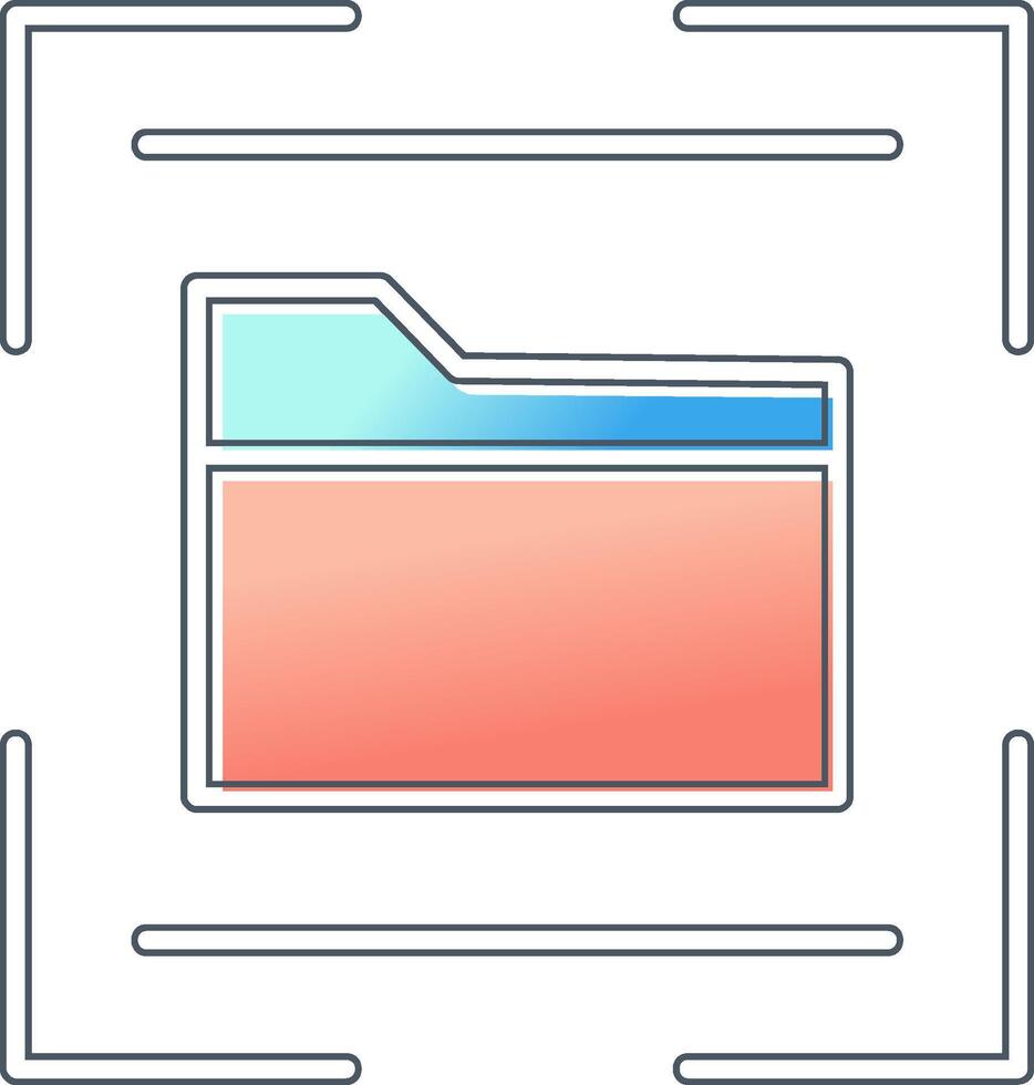 cartella scanner vettore icona