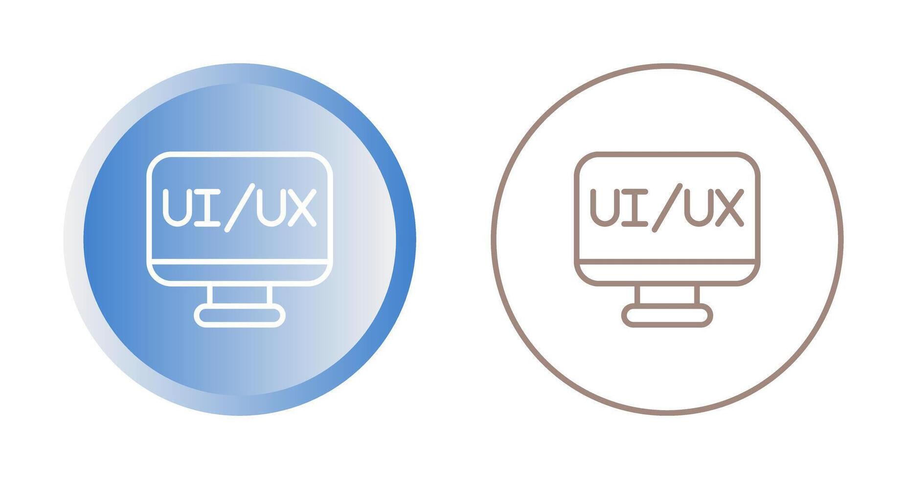 UX ui vettore icona