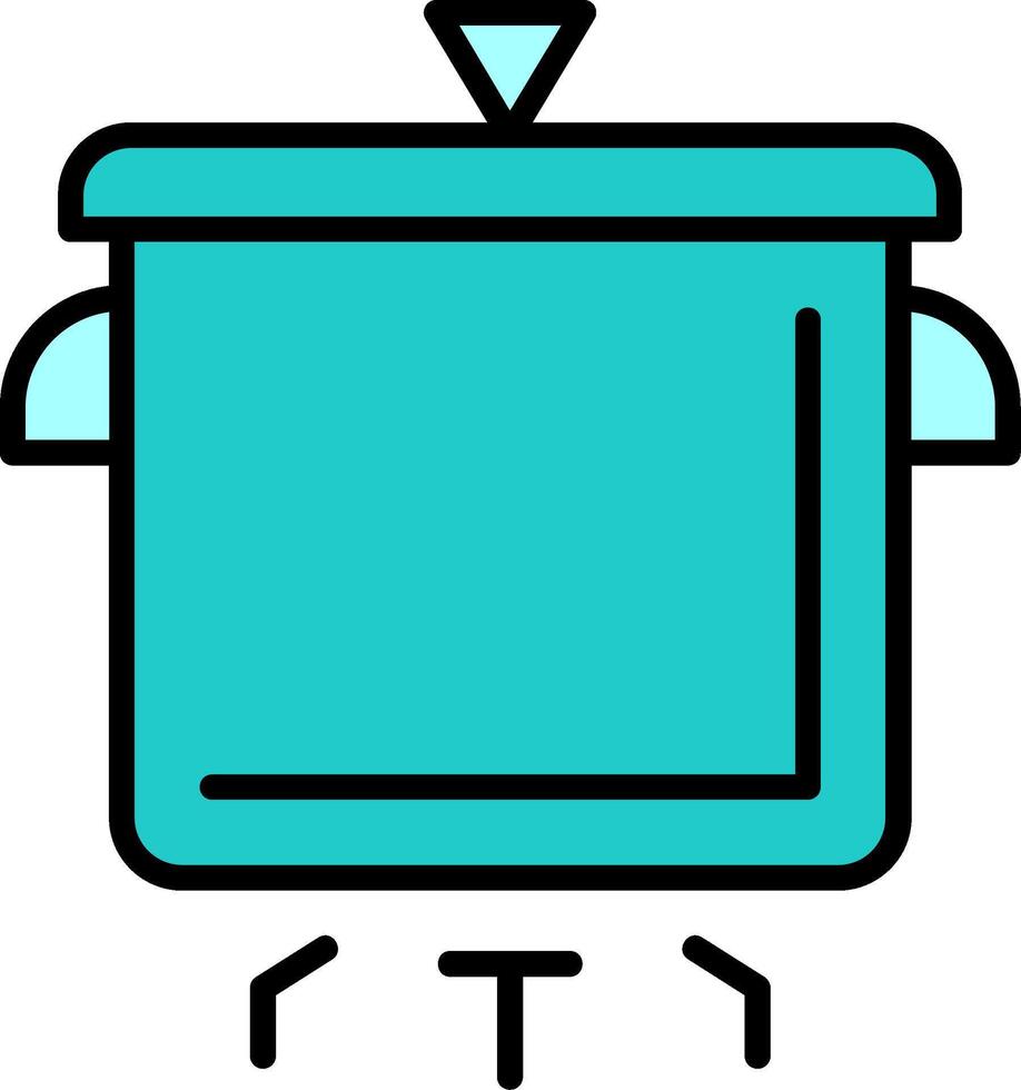 icona di vettore della pentola di cottura