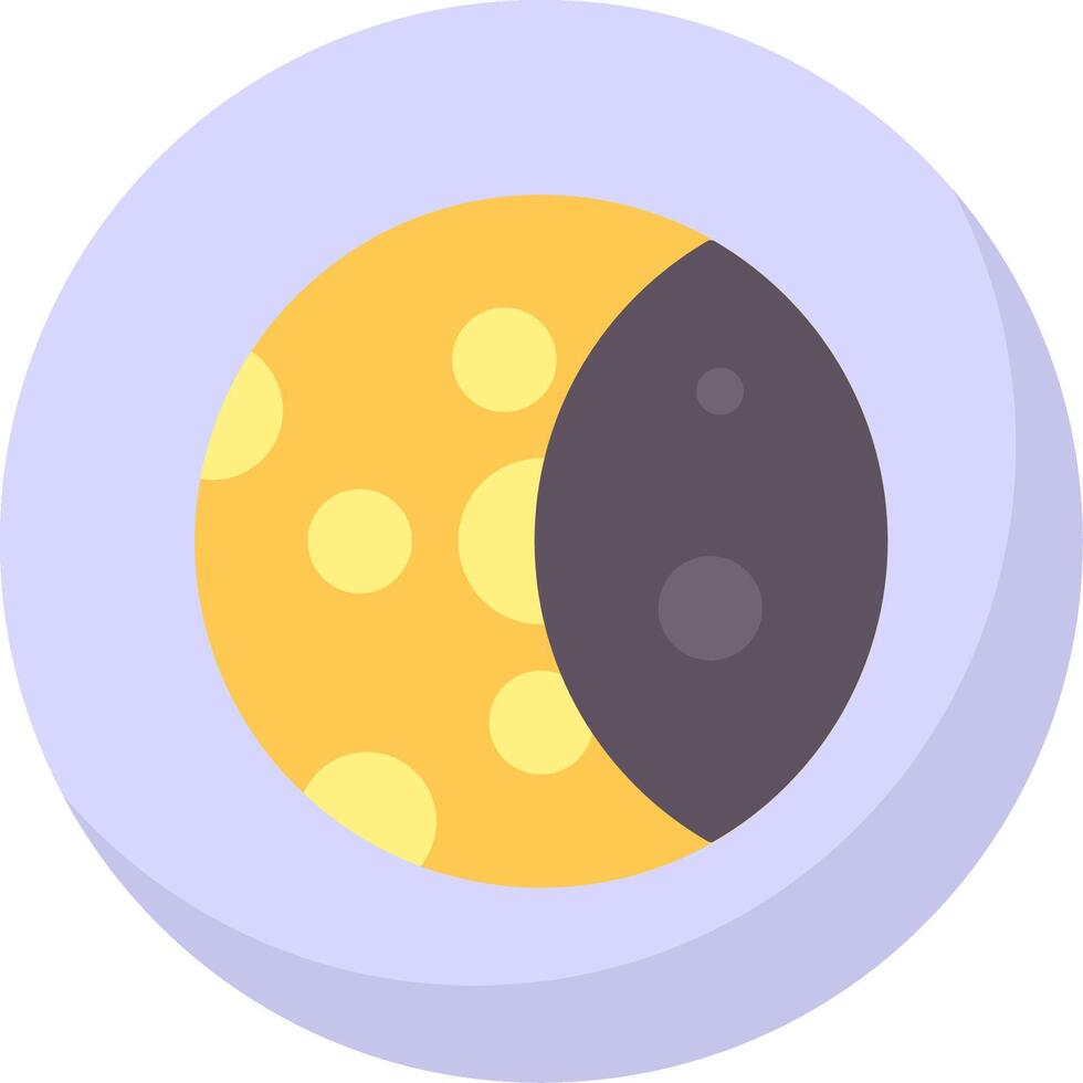Luna fase piatto bolla icona vettore