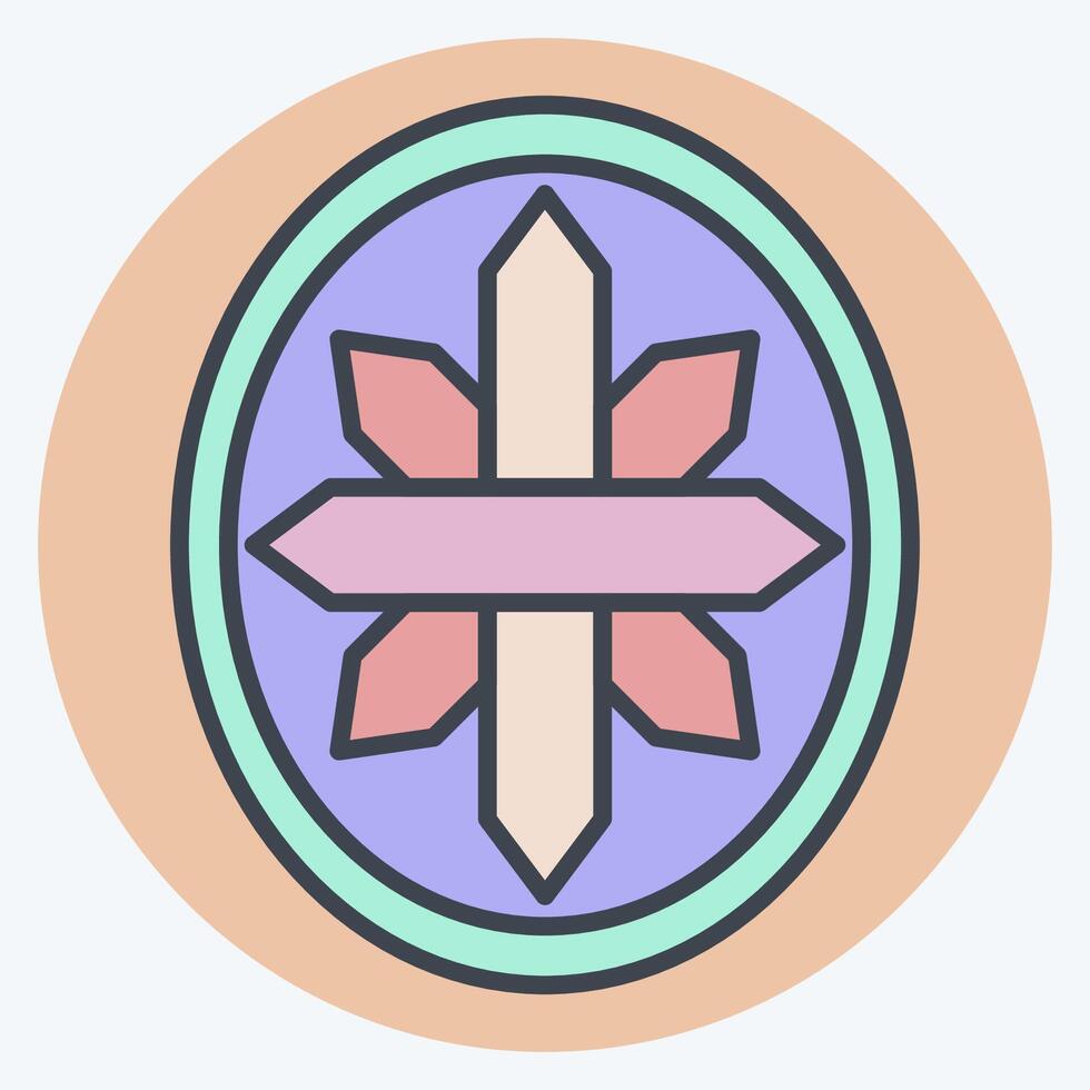 icona gemma. relazionato per gioielleria simbolo. colore compagno stile. semplice design modificabile. semplice illustrazione vettore